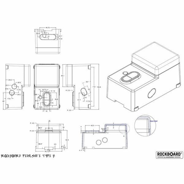Rockboard Pedalsafe Type B Rockboard