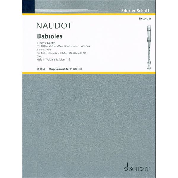 Schott Naudot Babioles op.10