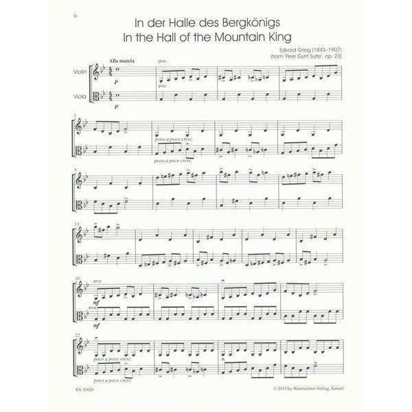 Brenreiter Classic Hits Violin Viola