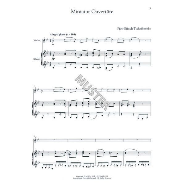 Hal Leonard Tschaikowski Nussknacker Violi