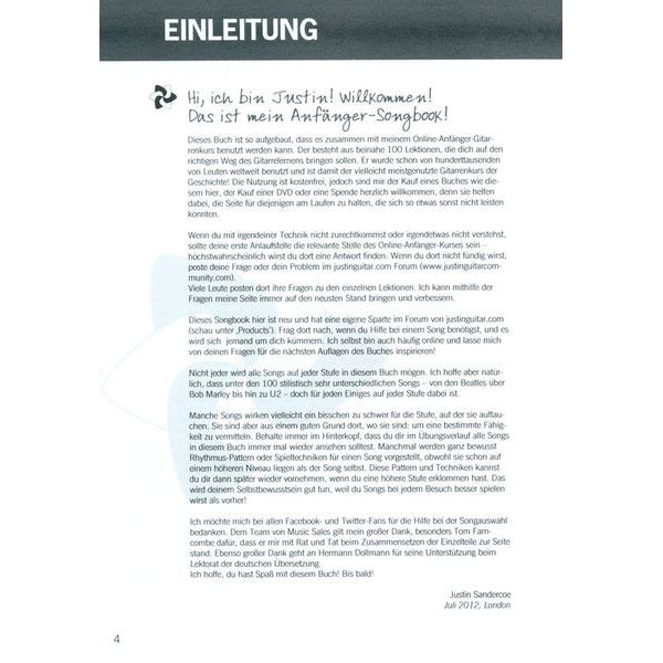 Bosworth Justinguitar.com Songs 1 D