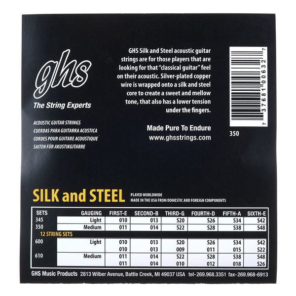 GHS Silk and Steel 350 011-048