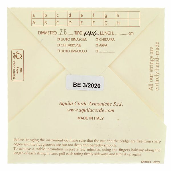 Aquila 76NNG New Nylgut Lute String