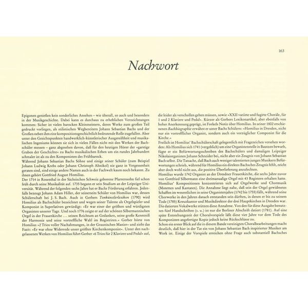 Breitkopf & Hrtel Homilius Choralvorspiele