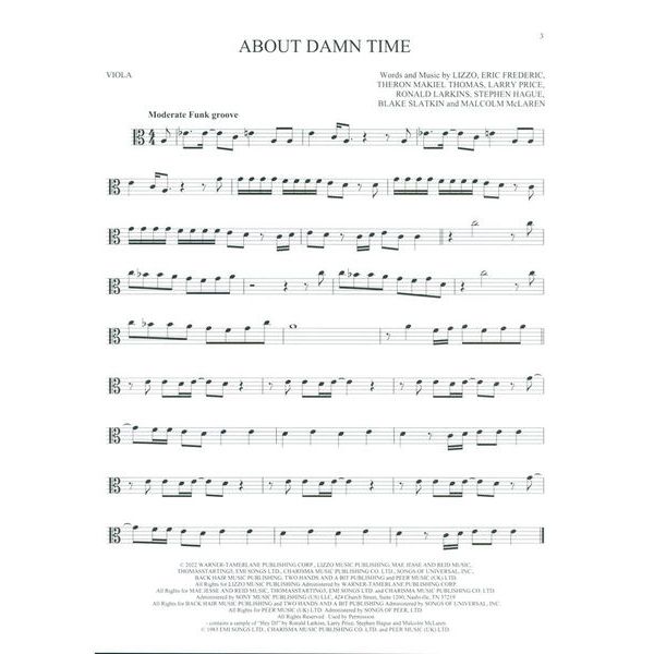 Hal Leonard 101 Top Hits for Viola