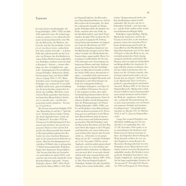 Henle Verlag Prokofjew Toccata Opus 11