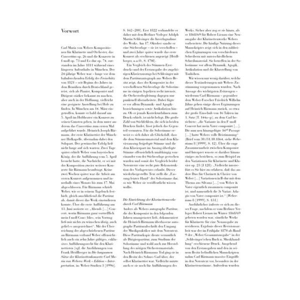 Henle Verlag Weber Clarinet Concerto No.1