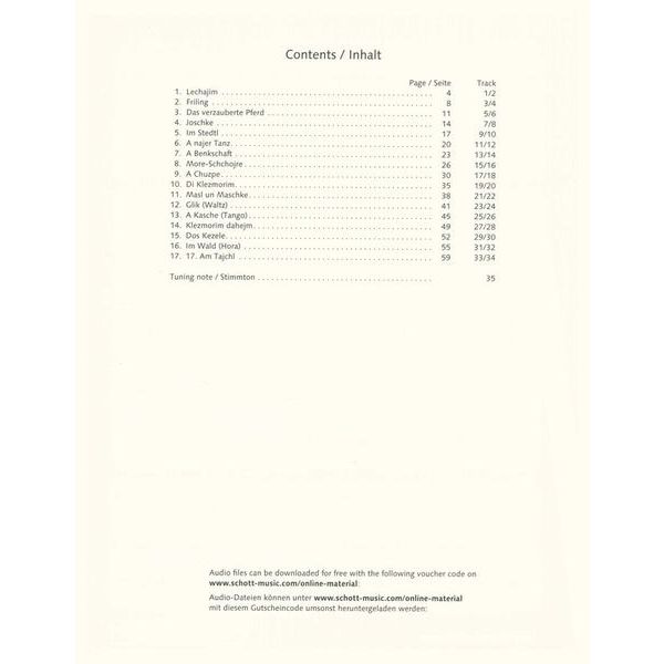 Schott Klezmer & Violin