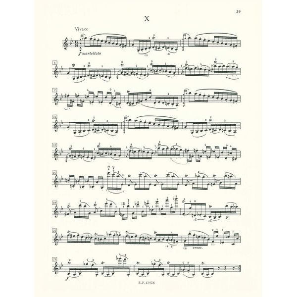 Edition Peters Paganini 24 Capricci Violin