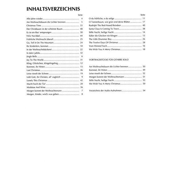 Schott Weihnachtslieder Gitarre Hobby