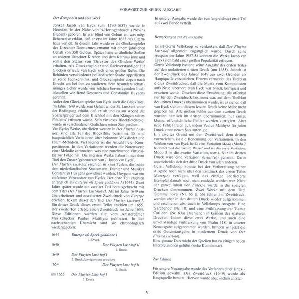 Musikverlag XYZ Van Eyck Der Fluyten Lusthof 1