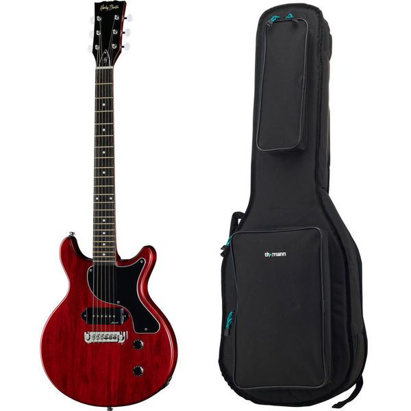 Harley Benton DC-Junior Faded Cherry w/Bag