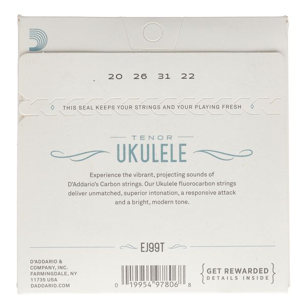 Daddario EJ99T Tenor Ukulele Set