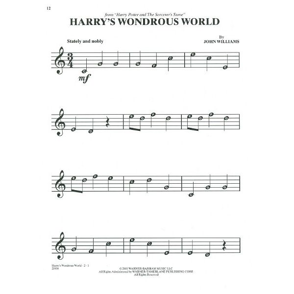 Alfred Music Publishing Harry Potter For Recorder