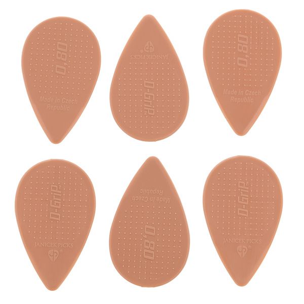 D-Grip Picks Balkan Form Nylon L.Brown 0,80