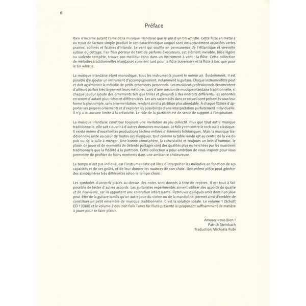 Schott Irish Folk Tunes For Flute 2