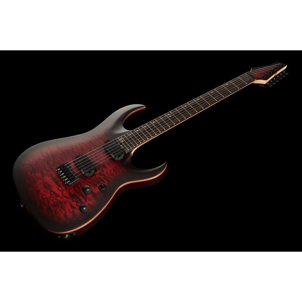 Harley Benton Amarok-6 BKRD Quilted B w/Bag