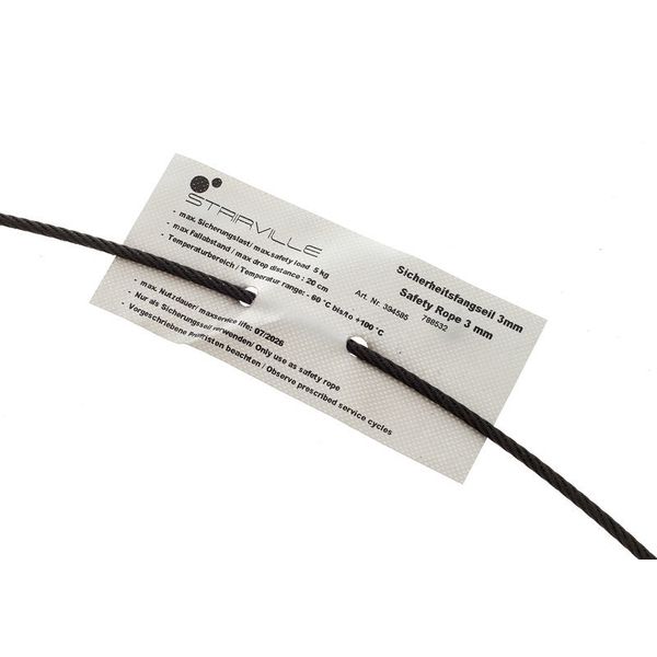 Stairville Safety Set 60cm/3mm Bk 10pcs