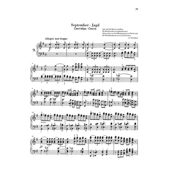 Henle Verlag Tschaikowsky Die Jahreszeiten