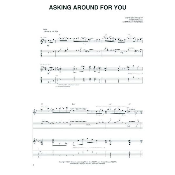 Cherry Lane Music Company Joe Bonamassa Collection