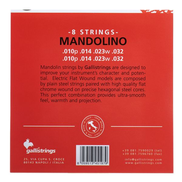 Galli Strings AFW1032 Mandolin Str. Light