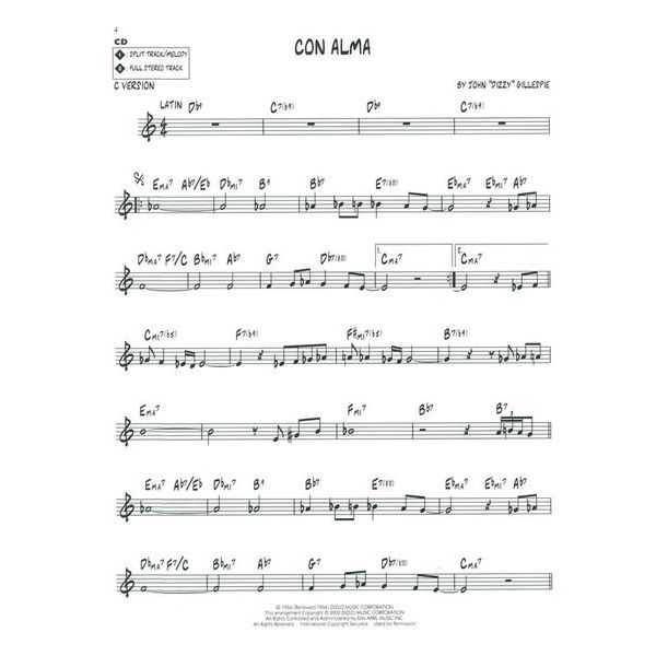 Hal Leonard Jazz Play-Along D. Gillespie