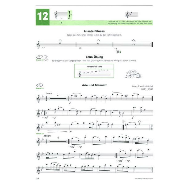 De Haske Hören Lesen Schule 3 Alto Sax