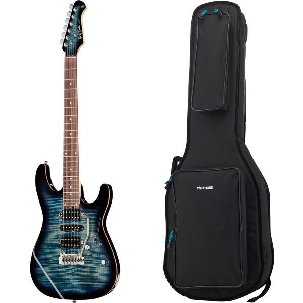 Harley Benton Fusion-III HSH EB FBLB w/Bag