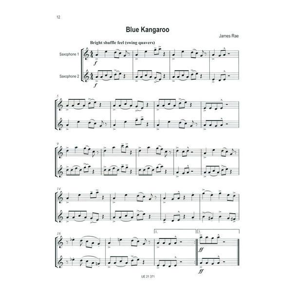 Universal Edition Easy Blue Saxophone Duets