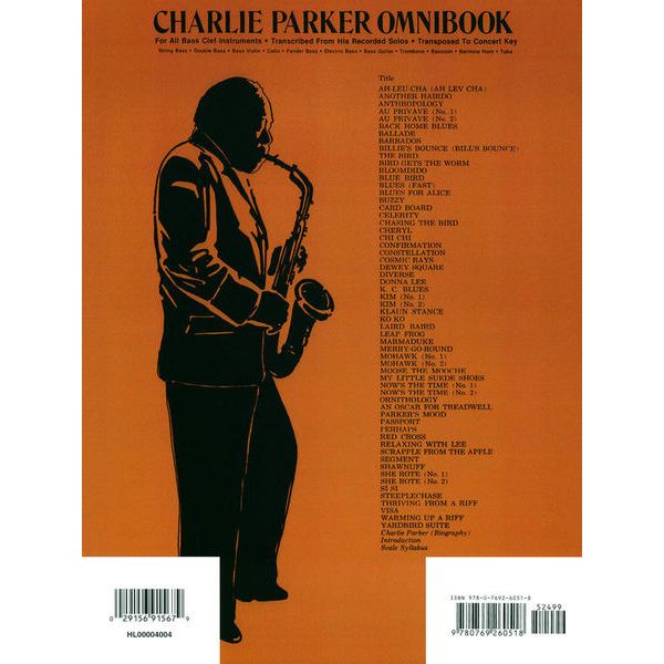 Atlantic Music Charlie Parker Omnibook BC