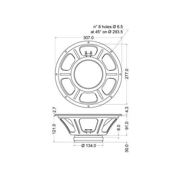 Jensen Jet Series Falcon 12" 16 Ohms