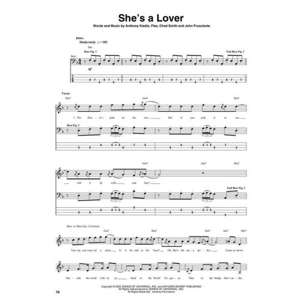 Hal Leonard RHCP Unlimited Love Bass