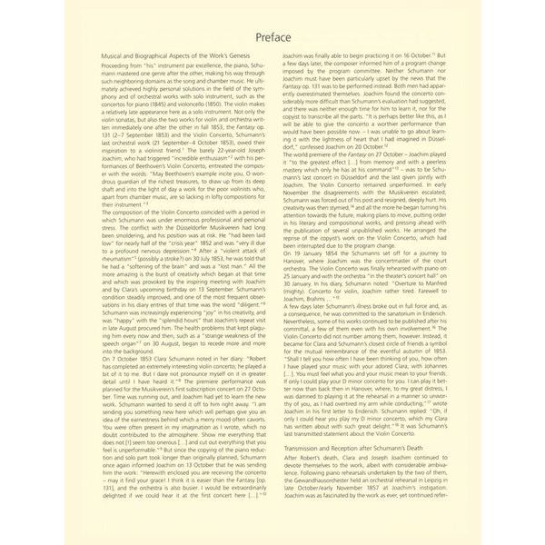 Breitkopf & Hrtel Schumann Violinkonzert d-moll