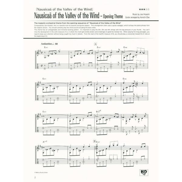 Yamaha Music Entertainment  Studio Ghibli Songs Guitar 1