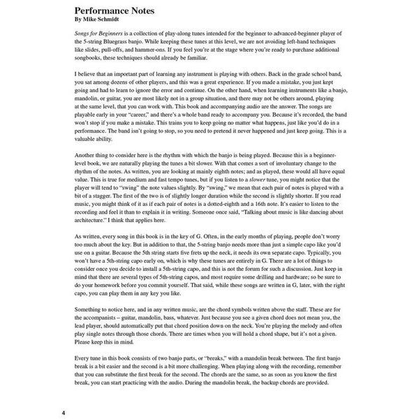 Hal Leonard Banjo Play-Along Songs Beginne