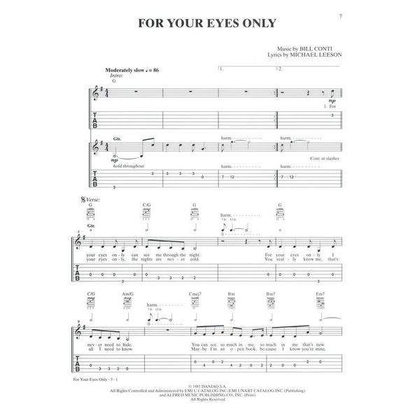 Alfred Music Publishing James Bond Collection Guitar