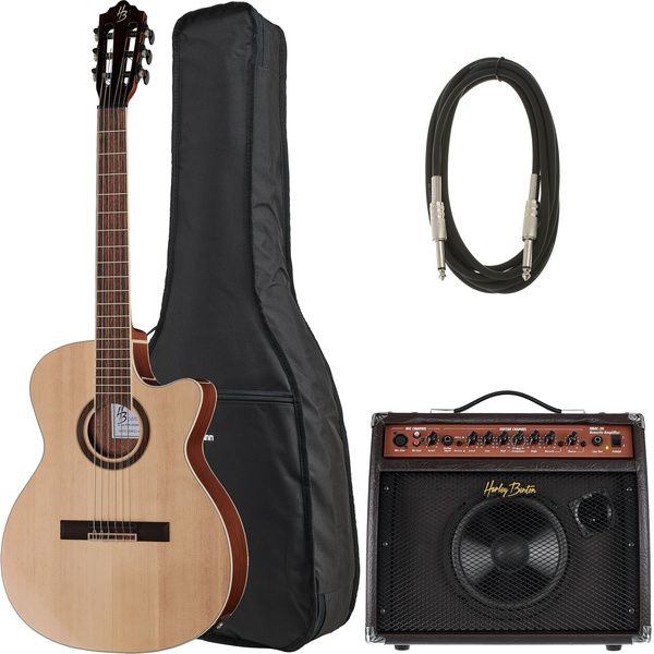 Harley Benton Santos Series C-40SCE N Bundle