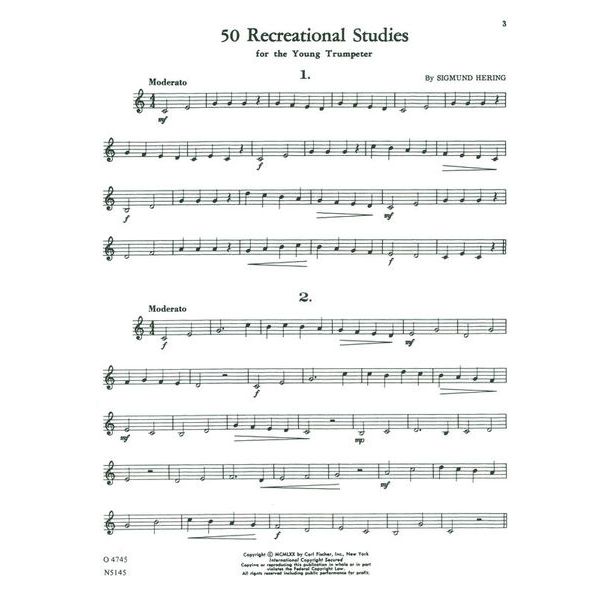 Carl Fischer 50 Recreational Studies Trump