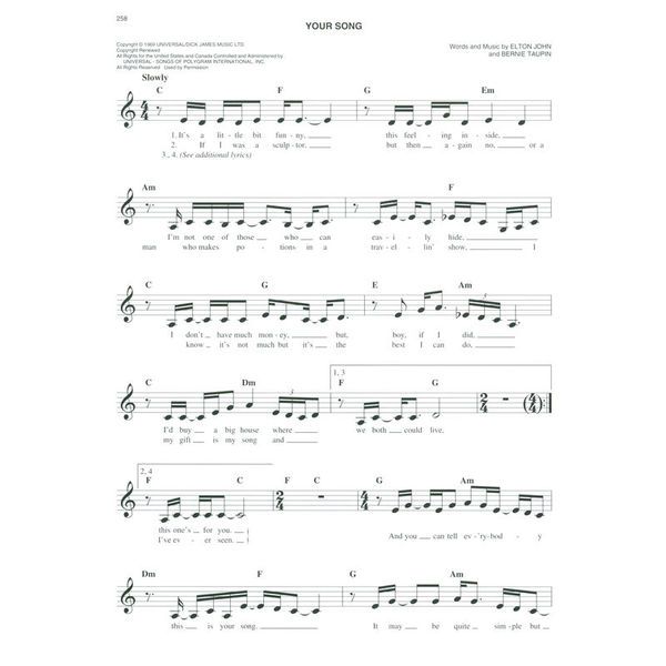 Hal Leonard The Easy Seventies Fake Book