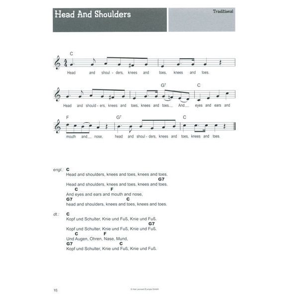 Bosworth 100 Kinderlieder Blockflöte