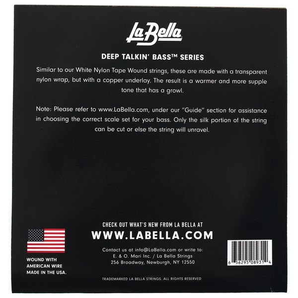 La Bella 760C Copper White Nylon Tape