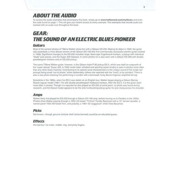 Hal Leonard Play Like T-Bone Walker