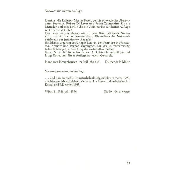 Brenreiter De La Motte Harmonielehre