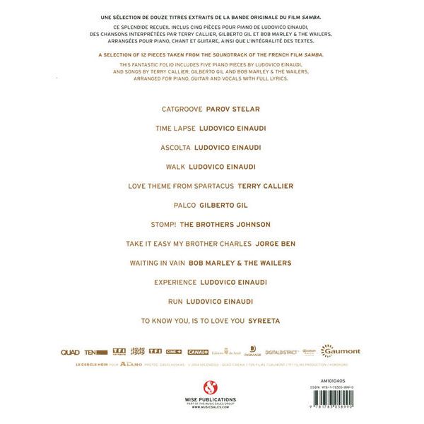 Wise Publications Samba Original Soundtrack