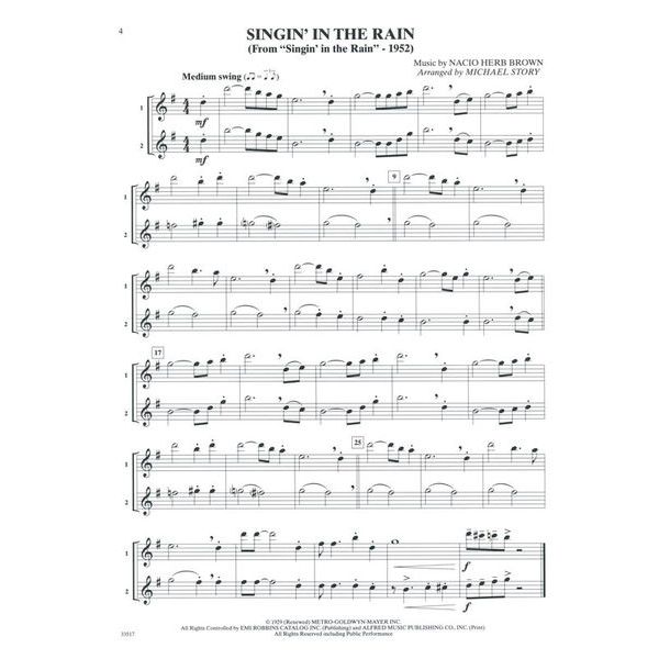 Alfred Music Publishing Movie Duets For All Tenor Sax