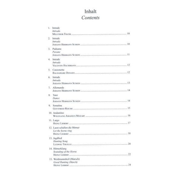 Friedrich Hofmeister Verlag Waldhornquartette 2