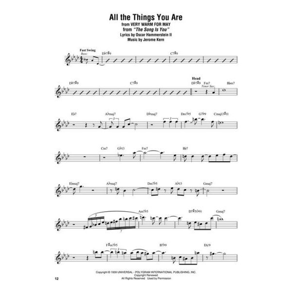 Hal Leonard Stan Getz Omnibook C