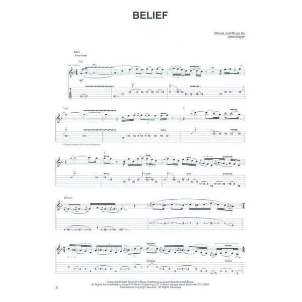 Hal Leonard John Mayer Live