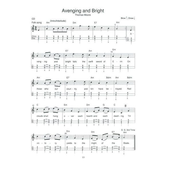 Mel Bay Irish Melodies For Harmonica