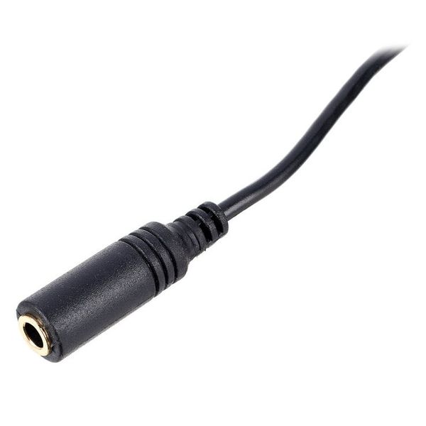 the sssnake Slim Line 3 Pin Jack 0,5m BK
